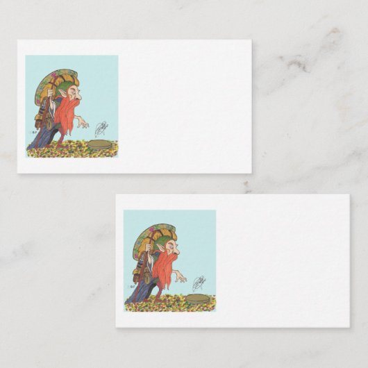 GOLD SEEKER LEPRECHAUN VISITEKAARTJE (Voorkant / Achterkant)