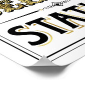  Gold SELFIE STATION Sign Print (Hoek)