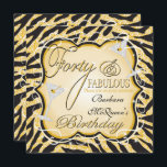 Gold Sequin 40th Birthday Party Invitations<br><div class="desc">Belle fausse séquence scintillante 40e anniversaire de fête Invitations avec des polices d'or scintillantes personnalisées qui disent "Quarante et Fabuleux" avec cocktail de paillettes d'or sur un arrière - plan de paillettes d'or chatoyant. Infos sur le dos. Illustration tirée à la main par McBooboo.</div>