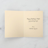 Gold Sequin Photo Collage Bonne carte d'anniversai (Intérieur)