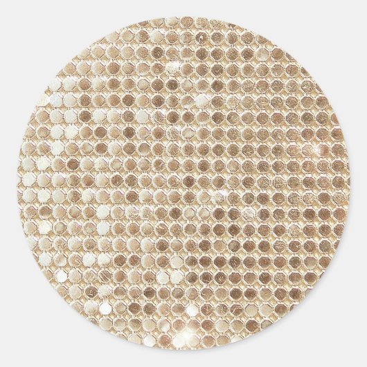 Gold Sequined Sticker (Voorkant)