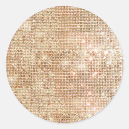Gold Sequins Sticker (Voorkant)