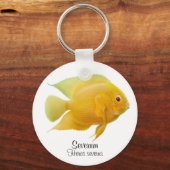 Gold Severum Cichlid Sleutelhanger (Voorkant)