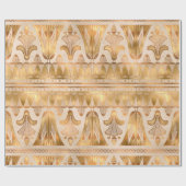 Gold Shimmer Art Deco Cadeaupapier (Vlak)