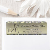 Gold Shimmer Glitter Address Label (Insitu)
