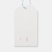 Gold Shimmer Merry Christmas Gift Label Cadeaulabel (Achterkant)