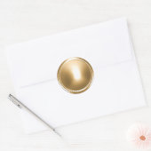 Gold Shiny Envelope Seal Ronde Sticker (Envelop)