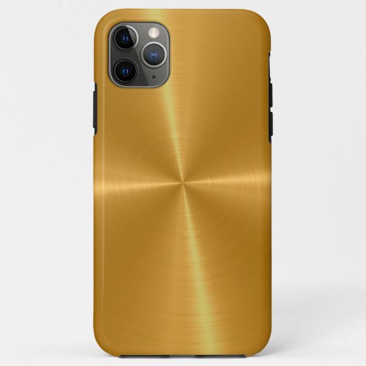 Gold Shiny Stainless Steel Metal Case-Mate iPhone Case (Achterkant)