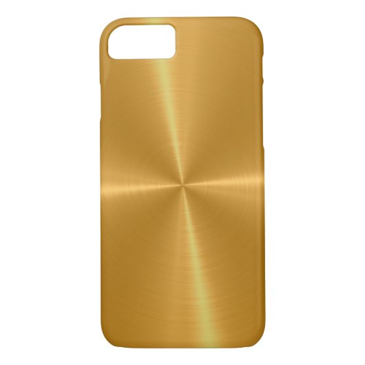 Gold Shiny Stainless Steel Metal Case-Mate iPhone Case (Achterkant)