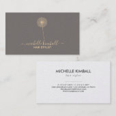 Gold Signature Dandelion Visitekaartje (Voorkant / Achterkant)