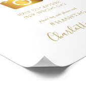 Gold Signature Script Oh Snap Sign Poster (Hoek)