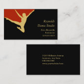 Gold Silhouette Dancer Visitekaartje (Voorkant / Achterkant)