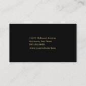 Gold Silhouette Dancer Visitekaartje (Achterkant)