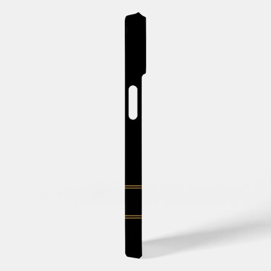 Gold Silhouette Golfer Monogram Case-Mate iPhone Case (Achterkant / Rechts)