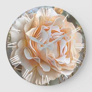 Gold Silk Unique Roos Art Dream Grote Klok