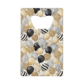 Gold Silver Black Balloons New Year Celebration (Devant)