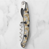 Gold Silver Black Balloons New Year Celebration Kurkentrekker (Voorkant)