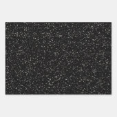 Gold Silver Black Glitter Inpakpapier Vel (Voorkant 3)