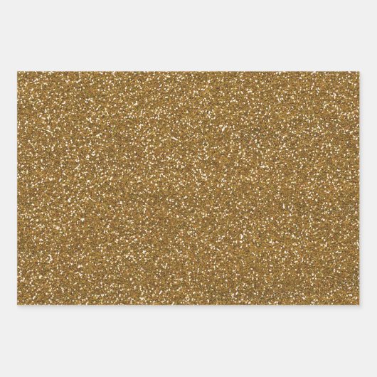 Gold Silver Black Glitter Inpakpapier Vel (Voorkant)
