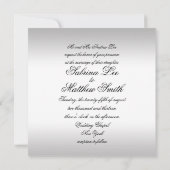 Gold Silver  bruiloft Kaart (Achterkant)