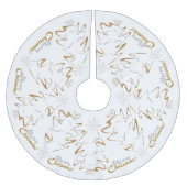 Gold & Silver Chrismas - boom Kerstboom Rok (Voorkant)