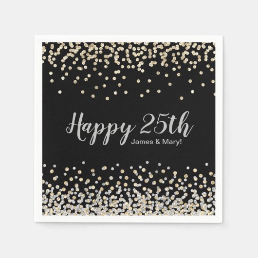 Gold Silver Confetti - Aangepaste 25e Jubileum par Servet (Voorkant)