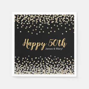 Gold Silver Confetti - Aangepaste 50e Jubileum par Servet