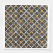 Gold, Silver en Black Laced Pattern Servet (Voorkant)