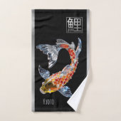Gold|Silver Glass|Crystal Koi fish (Serviette à main)