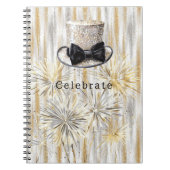 Gold Silver Hat New Year Notitieboek (Voorkant)