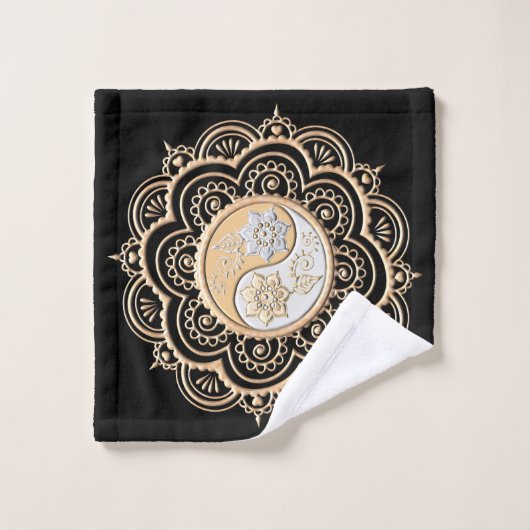 Gold & Silver Mandala Washandje (Wasdoekje)