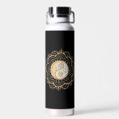 Gold & Silver Mandala water bottle Waterfles (Achterkant)