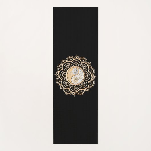 Gold & Silver Mandala Yogamat (Voorkant)