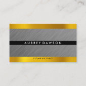 Gold Silver Metallic Visitekaartje (Voorkant)
