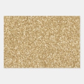 Gold Silver Red Glitz Glitter Inpakpapier Vel (Voorkant)