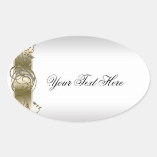 Gold Silver Sticker