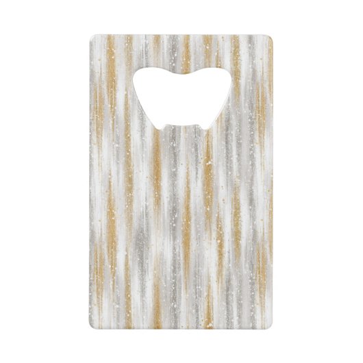 Gold Silver Stripes Confetti New Year Celebration (Devant)