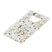 Gold Silver Stripes Confetti New Year Celebration (Dos Angle)