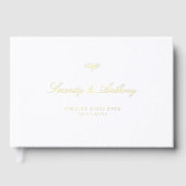 Gold simple elegant classic script wedding (Recto)