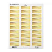 Gold Simple Elegant Sjabloon Return-adres Etiket (Full Sheet)