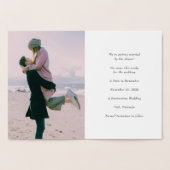 Gold Sketting Floral slaat de datum op Folie Kaarten (Binnen)