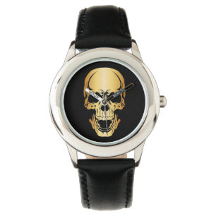 Gold Skull Kinderen polshorloge Horloge