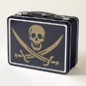 Gold Skull & Swords Pirate flag of Calico Jack (Achterkant)
