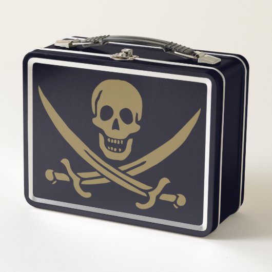 Gold Skull & Swords Pirate flag of Calico Jack (Voorkant)