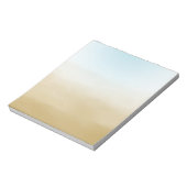 Gold Sky Blue Ombre Waterverf Notitieblok (Gedraaid)