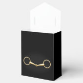 Gold Snaffle Bit Elegant Custom Equestrian Bedankdoosjes (Geopend)