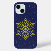 Gold Snowflake Case-Mate iPhone Case (Achterkant)