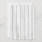 Gold Snowflake Corporate kerstfeestje Kaart (Achterkant)