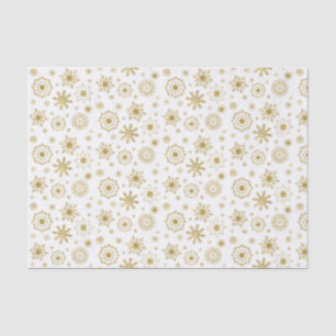 Gold Snowflake Ornament Holiday Tissue Paper Tissuepapier