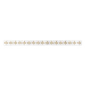 Gold Snowflake Pattern White Lint (Voorkant)